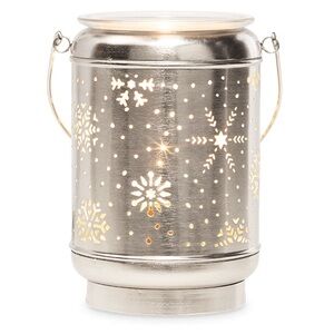 Scentsy Solitude Silver Snowflake Lantern BNIB
